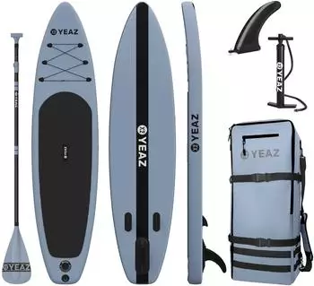 YEAZ Set Stehpaddelbrett und Zubehör Marina - Exotrace Bleu 305x78x15 cm