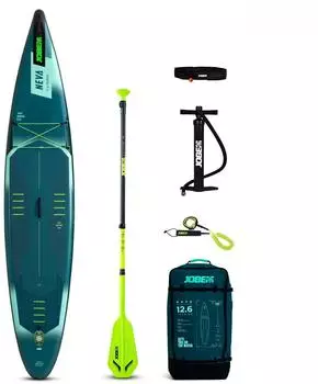 Jobe Aero Neva 12.6 Inflatable Paddle Surf Set (486425002-PCS) blau/grün