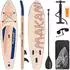 ECD Germany Makani SUP Board aufblasbar 320x80x15cm, apricot (490016788)