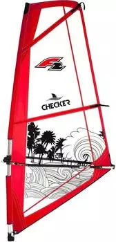 F2 CHECKER Complete Rigg SUP-Segel 4,5m² Unisex (801885-CHECKER-SEGEL-4-5QM)