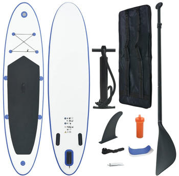 vidaXL Stand Up Paddle Surfboard blau/weiß