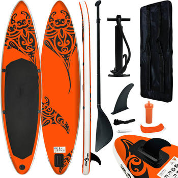 vidaXL Aufblasbares Stand-Up-Paddle-Board-Set 305x76x15 orange