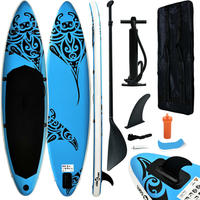 vidaXL Aufblasbares Stand Up Paddle Board Set 305x76x15 cm Blau