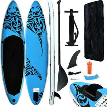 vidaXL Aufblasbares Stand-Up-Paddle-Board-Set 305x76x15 blau