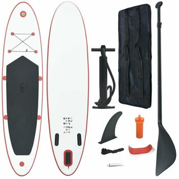 vidaXL Stand Up Paddle Board Set (2022) 11'8'' red/white