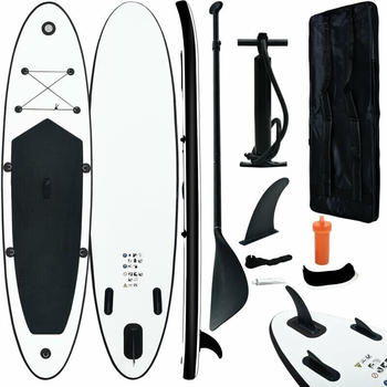 vidaXL Stand Up Paddle Board Set (2022) 11'8'' black/white