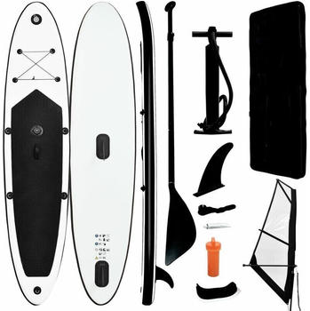 vidaXL Stand Up Paddle Board + Sail Set (2022) 12'9'' white/black