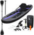 ECD Germany Inflatable Stand Up Paddle Board with Kayak Seat black 12'