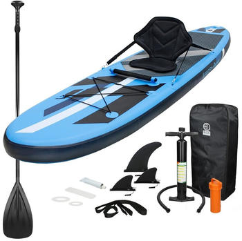 ECD Germany Inflatable Stand Up Paddle Board with Kayak Seat blue 12'