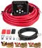 VEVOR Doppelbatterie-Trennrelais Kit VSR 12V 140A mit Voltmeter, LCD-Bildschirm (6 AWG)
