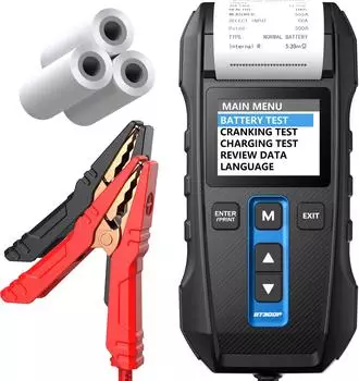 Topdon BT300P Batterietester 12V/24V 100-2000CCA mit eingebautem Drucker (BT300P)