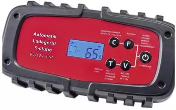 IWH Batterieladegerät vollautomatisch 6/12V 6,5A 9-stufig (075901)