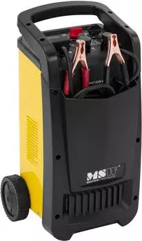 MSW Wheels Werkstatt-Batterieladegerät mit Starthilfe 12/24V 100A (S-CHARGER-65A.3)