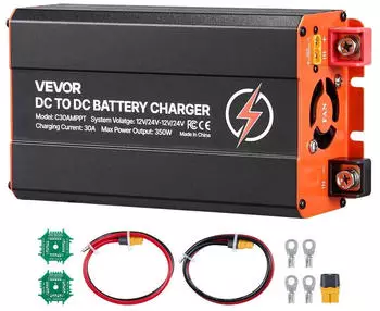 VEVOR DC-DC Batterieladeger&auml;t MPPT 350W 30A 12V/24V LiFePO4