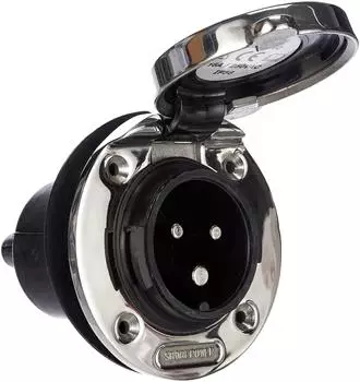 Victron Power Inlet Edelstahl mit Abdeckung 16A/250V (SHP301602000)