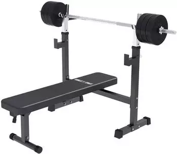 Gorilla Sports Hantelbank mit Gewichten (63126531) schwarz