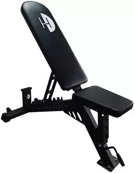 Half Human FID Utility Hantelbank verstellbar 9-Position 3-in-1, schwarz