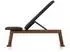 NOHrD WeightBench Hantelbank Nussbaum, schwarzes Kunstleder