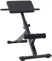vidaXL Hyperextensionsbank Schwarz 100,5 x 70 x 78 cm