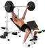 HomCom Multifunktionale Trainingsbank, verstellbar, mit Hantelablage (A91-208)