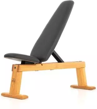 NOHrD WeightBench Hantelbank Eiche, Kunstleder