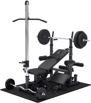 Gorilla Sports Kraftstation Universal Set 46-teilig, schwarz (101000)