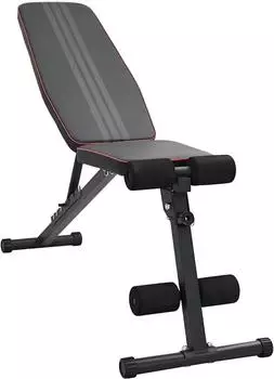 vidaXL Verstellbare Hantelbank, faltbar, 230kg, Stahl, schwarz (42007903)