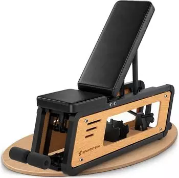 Sportstech Woodmate Lite Hantelbank Massivholz Eiche, 6-fach verstellbar, 220kg