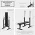 Gorilla Sports Hantelbank mit Langhantelset 100kg, klappbar, mit Dip-Station (Gripper)