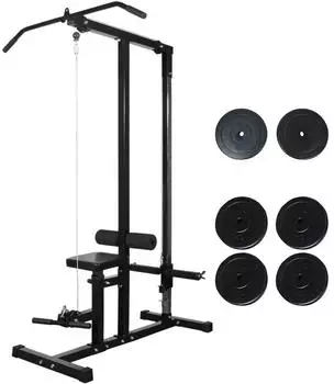 vidaXL Fitnessstation mit Gewichtsscheiben 40kg (275356)