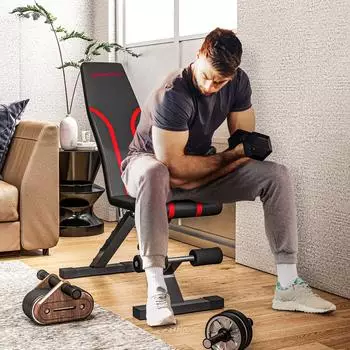 Sport Now Klappbare Hantelbank, 6-fach verstellbar, bis 250kg (A91-383V00BK)