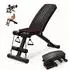 Relaxdays Hantelbank klappbar, verstellbar, 150kg, mit Expander (10054363_0)
