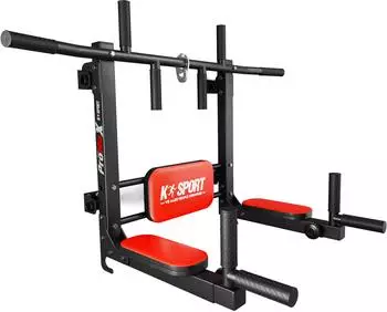 K-Sport Klimmzugstange + Dip Station Wandmontage 3-in-1 (KSSL081/3)