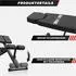 Gorilla Sports Verstellbare Hantelbank mit Hyperextension, bis 250kg