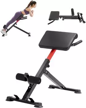 VEVOR Hyperextensions-Rückentrainer, faltbar, 113kg (250 lbs Adjustable & Foldable)