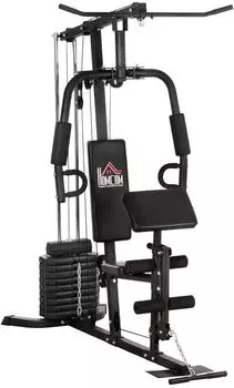 HomCom Kraftstation Multistation 45kg schwarz (A91-133)