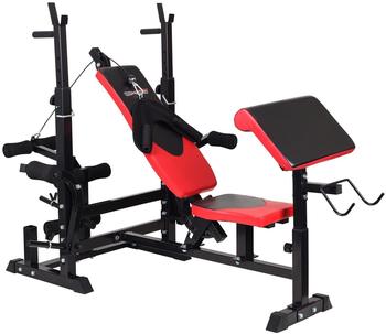 Hop-Sport Hantelbank mit Gewichten (HS-1075) schwarz