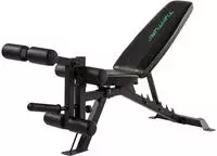 Tunturi 17TSUB6000, Tunturi Verstellbare Hantelbank mit Bauch- und Beintrainer UB60