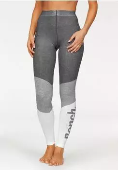Bench Bench. Strickleggings im sportiven Colorblockdesign grau 36/38