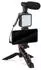 Platinet Vlogging Set mit Stativ, Mikrofon & 36-LED-Videolicht (H4-PTLOG001)