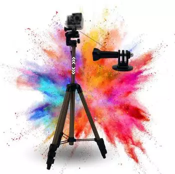 TronicXL Stativ Tripod 105cm für Action Cam mit Tasche (TR-TRIPOD19-AC)