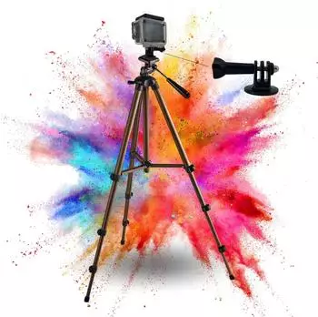 TronicXL Stativ Tripod 134cm für Action Cam mit Tasche (TR-TRIPOD21-AC)