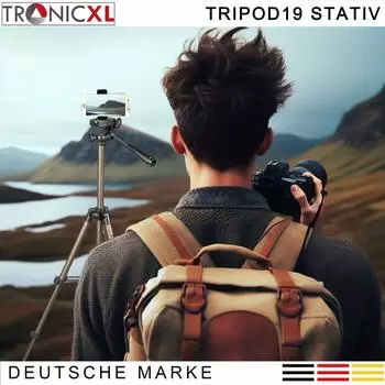 TronicXL Tripod 19S Smartphone-Stativ, flexibel, höhenverstellbar (19S)
