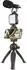 XQISIT Vlogging Kit Smartphone-Stativ mit LED-Licht & Mikrofon (44086)