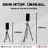 TronicXL Smartphone Stativ klein mit Bluetooth Fernbedienung