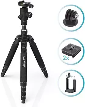 Pazzimo Alu Travel Stativ 146cm 3D 360° Kopf (117300)