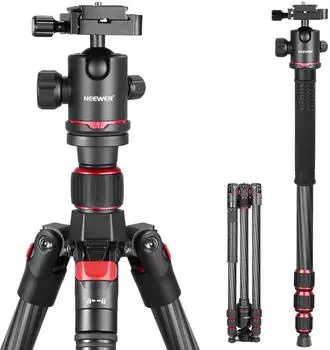 Neewer N55C Kamerastativ/Einbeinstativ Kohlefaser 172cm (N55C)