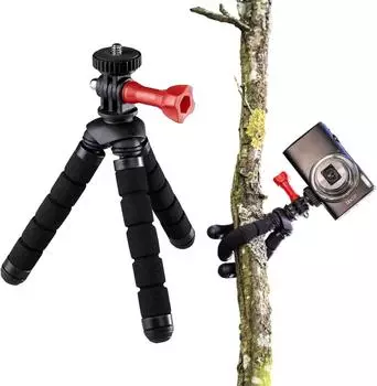 Hama Flex 2-in-1 Mini-Stativ 14cm f&uuml;r Kamera und GoPro (4557)