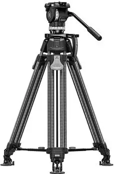 Leofoto LVF-163C + FH-10 Videostativ-Set, Carbon (LVF-163C)