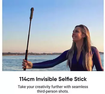 Insta360 Invisible Selfie Stick 114cm weiß